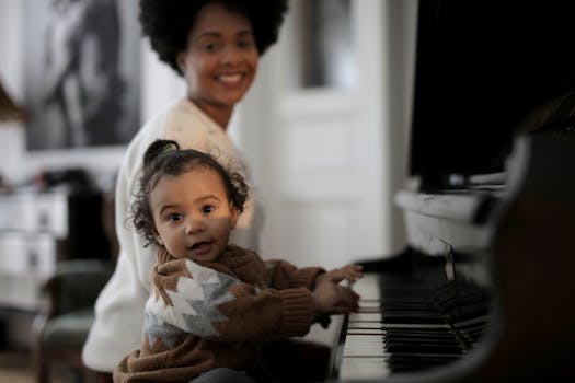 Electric Baby Grand Piano